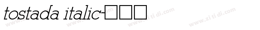 tostada italic字体转换